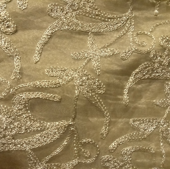 Dana Buchman Luxe evening silver tank top - Picture 5 of 8